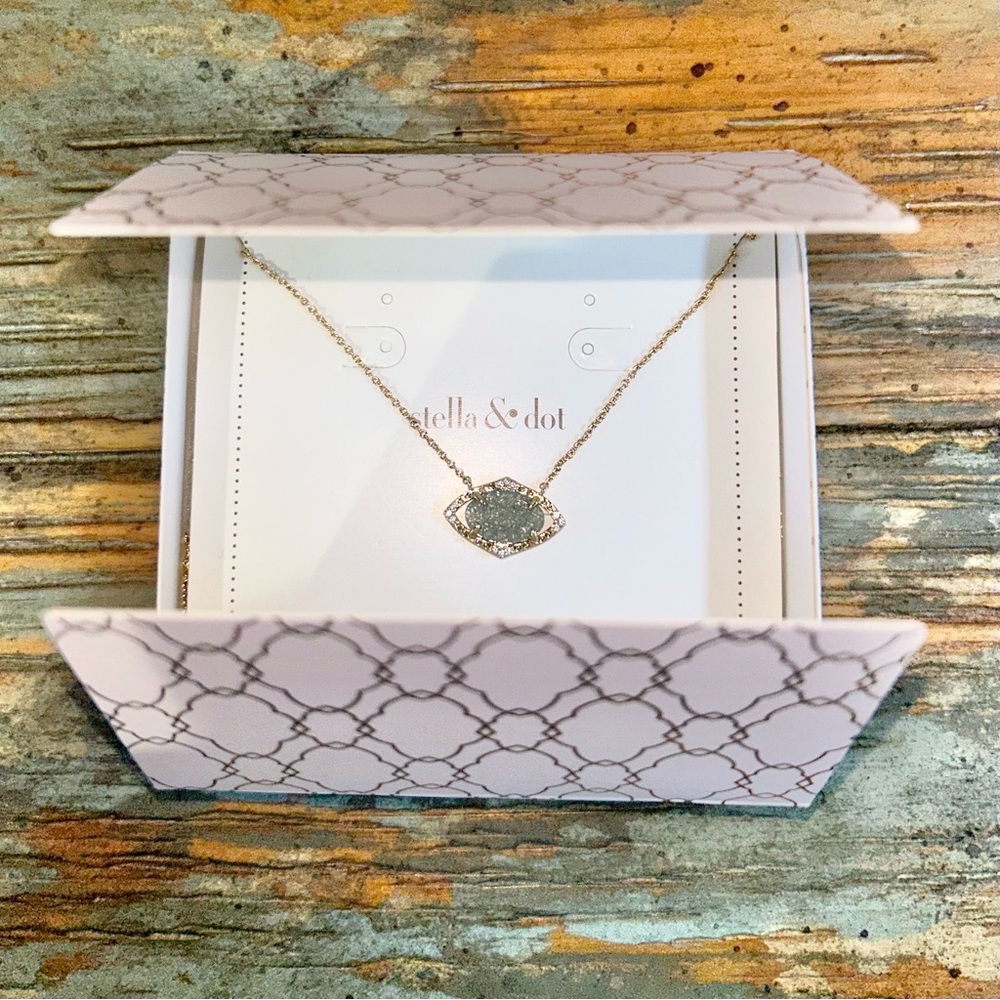 Stella & Dotβ Charlotte Pendant in Pale Blue With Original Box